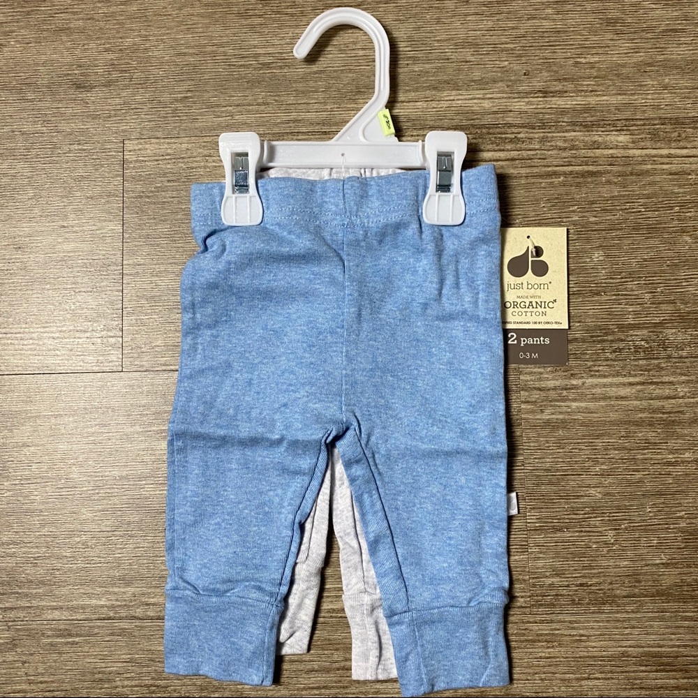 Just Born Baby Organic 2 Pants Set